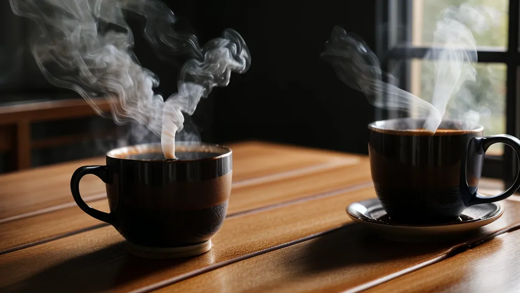 Liquid drops of Sugar Defender being added to morning coffee